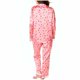 thumbnail image 4 of Puntoco Conjuntos de pijama cómodos para mujer, cárdigan con cuello informal y estampado a la moda, conjunto de pijama para estar en casa con puños de felpa, 4 of 4