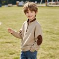 thumbnail image 5 of Hurxie Boy's Quarter Zip Pullover Lightweight Mock Neck Active Tops Kids Sweatshirts, Long Sleeve Golf Shirts School Fall Sports Clothes 110, 5 of 5