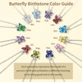 thumbnail image 6 of FindChic August Birthstone Necklace for Women, Yellow /Green Butterfly Pendant Necklace Birthday Mothers Day Jewelry Gifts Mom Wife Her Lady Adults Ideas, 6 of 8