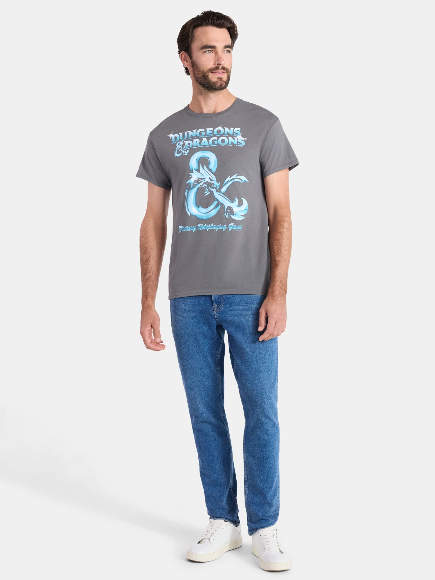 Dungeons and Dragons Men's and Big Men's Ampersand Graphic Tee, Sizes S-3XL