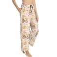 thumbnail image 2 of Naloa Cute Bee Gnome1 Print Women’s Ultra-Soft Comfy Pajama Lounge Pants with Pockets & Drawstring, 2 of 8