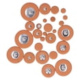 thumbnail image 2 of Sax Sheepskin Pads, Soft Wind Instrument Repair Parts 25Pcs Multiple Sizes Saxophone Pad  For Soprano Or Alto Saxophones, 2 of 8