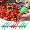 thumbnail image 1 of Seafood Shelling Clamp Set Back-Opening Crawfish, Shrimp, Lobster Shell Remover Lightweight Durable Plastic Tool Easy Meat Extraction 3-Piece Pack Home Restaurant Bar Use, 1 of 5