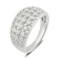 thumbnail image 2 of Arista 1/2 Carat T.W Diamond Illusion Broad Band Anniversary Ring in Sterling Silver (I-J, I2-I3), 2 of 3