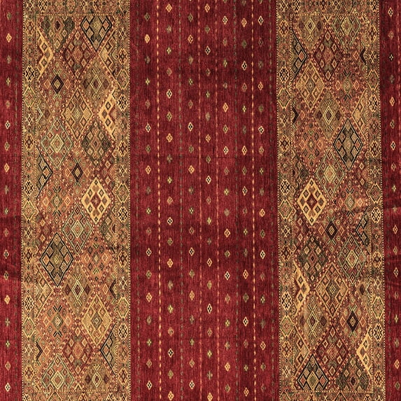 Ahgly Company Indoor Square Southwestern Brown Country Area Rugs, 4' Square