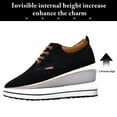 thumbnail image 2 of Cyiecw Men's Invisible Height Increasing Elevator Shoes Lace-up Fashion Casual Shoes 2.36 Inches Taller, 2 of 7