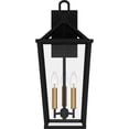 thumbnail image 5 of HUL8409MBK Quoizel Lighting Hull - 3 Light Outdoor Wall Lantern In Traditional Style-22 Inches Tall and 9.5 Inches Wide, 5 of 6