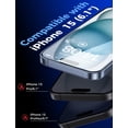 thumbnail image 2 of 2 Pack for iPhone 15 Tempered Glass Screen Protector 6.1 inch [Not Max], Auto Dust-Elimination Installation, Bubble Free, Dynamic Island Compatible, HD Clear, Easy Installation, 2 of 4