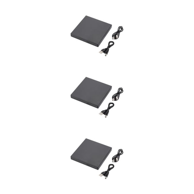 Cateissary Laptop portátil USB 2.0 Unidad de CD externa PC de escritorio Reutilizable Reproductor de DVD extraíble Lector Escritor Computadoras Type1