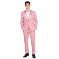 thumbnail image 2 of Men’s Slim‑Fit Stretch Tuxedo Set with Bow Tie, Built‑In Pocket Square & Socks-Dusty Rose 42S, 2 of 6