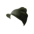 thumbnail image 1 of New Cuffless Acrylic Beanie Visor, Olive Green, 1 of 1