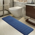 thumbnail image 2 of Unique Bargains Anti-slip Memory Foam Bath Floor Mat Area Runner Rug Blue 15.7"x47.2", 2 of 8