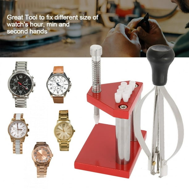 Taidda Herramienta de reparación de RelojesWatch Hand Remover Professional Durable Hand Hand émbolo Extractor Remover Hand Set Fitter Watch Repair Tool para Watch Repair Khall ZP14357