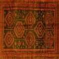 thumbnail image 1 of Ahgly Company Machine Washable Indoor Square Persian Yellow Traditional Area Rugs, 7' Square, 1 of 4