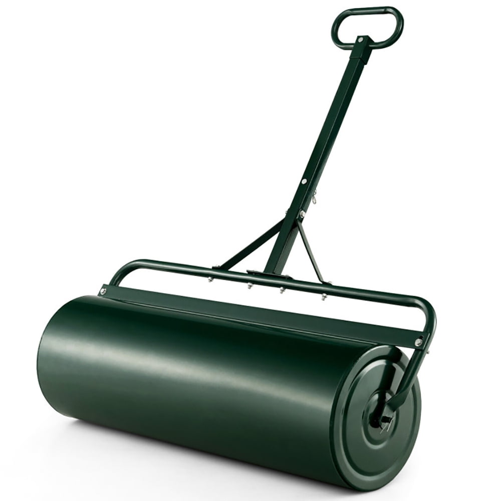Resenkos Manual Lawn Aerator, Aerator Lawn Tool,39 Inch Wide Push/Tow Lawn Roller-Green