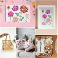 thumbnail image 5 of 1 pc PET Hollow Out Drawing Painting Stencils for DIY Scrapbook Photo Album June Rose 300x300mm Material: Plastic, 5 of 8