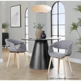 thumbnail image 4 of LumiSource Curvo Upholstered Chair - Set of 2, 4 of 9