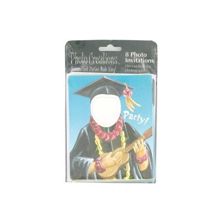 Luau themed graduation invitations (Available in a pack of 24)