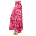 thumbnail image 4 of Made by Johnny Women's Tie Dye Fold Over Maxi Skirt XXL WINE, 4 of 6