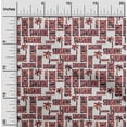thumbnail image 2 of oneOone Tissu Popeline de Coton Rouge Matériel de Couture Imprimé Tissu au Mètre 56 Pouces de Large, 2 of 5