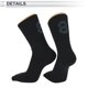 thumbnail image 4 of Calcetines de ciclismo Unique Bargains, transpirables, absorbentes de sudor, anti-fricción, negros, tamaño L, 1 par, número 8, 4 of 6