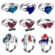 thumbnail image 1 of Juego de 9 anillos termocromáticos con piedras preciosas, 1 of 5