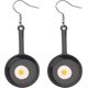 thumbnail image 1 of Heytea Cooking Baking Chef Charms Earrings Frying Pan Fried Egg Dangle Hook Earrings Lunch Lady Gift Kitchen Cooking Gift Banmo, 1 of 5