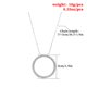thumbnail image 3 of sweethay Collar de moda Suéteres circulares resistentes Joyería estética Plata Colgantes colgantes elegantes Regalos del día de San Plata 20Conjunto, 3 of 6