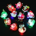 thumbnail image 6 of 50 Pcs Christmas LED Flash Light up Rings Christmas New Year Party Favors for Kids Adults Christmas Party Toy Stocking Stuffer LED Flashing Rings Glow in the Dark Christmas Toys Gifts Decoration, 6 of 6