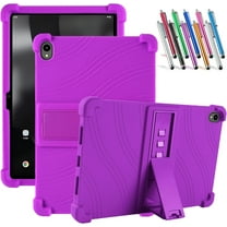elitegadget Case for onn. 11" Tablet Pro (2024 Model) - Soft Slim Lightweight Protective Silicone Stand Cover Case   1 Random Color Stylus (Purple)