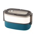 thumbnail image 1 of Double Layer Plastic Lunch Boxes with Handle Durable High Temperature Resistant Lunch Box for Traveling Meal Prepping, 1 of 8
