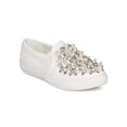 thumbnail image 1 of New Women Vigo Fiore Chic-22 Round Toe Pearl and Rhinestone Slip On Sneaker, 1 of 6