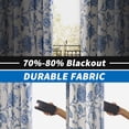 thumbnail image 4 of Cortinas DriftAway Freda, mezcla de lino, 213 x 213 cm, con estampado floral térmico, 4 of 9