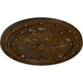 thumbnail image 3 of Ekena Millwork 20 1/2"OD x 1 1/2"P Foster Acanthus Leaf Ceiling Medallion (Fits Canopies up to 2 1/4"), Hand-Painted Root Beer Crackle, 3 of 6
