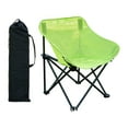 thumbnail image 1 of Silla plegable portátil con silla de campamento de bolsas de transporte para césped afuera de patio Verde, 1 of 8
