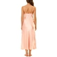 thumbnail image 3 of INSPIRE CHIC Nuisettes en Satin pour Femmes Col en V Douce Chemise de Nuit Robe de Pyjama Détente Longue Robe de Nuit P Rose, 3 of 6