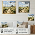 thumbnail image 4 of Designart "Analytic Drawing Depicting Wind Turbines I" Wind Turbines Floater Framed Wall Decor, 4 of 5