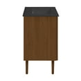 thumbnail image 5 of Bron 24" Freestanding Bathroom Vanity in Brown Oak with Black Sink Top, 5 of 7
