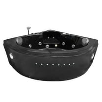 Whirlpool Bathtub black 59,05″ X 59,05″ hot tub – Dolphin