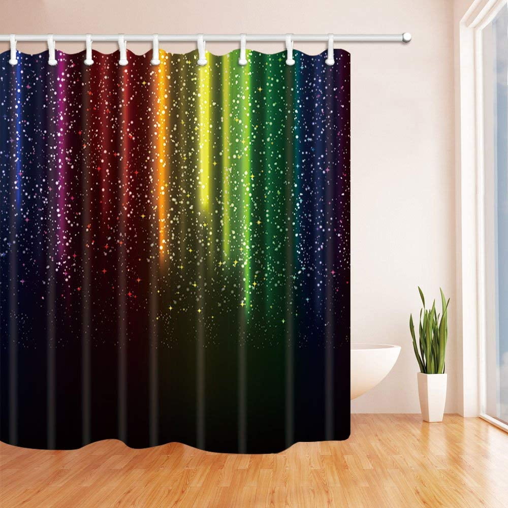 navy blue sequin shower curtain