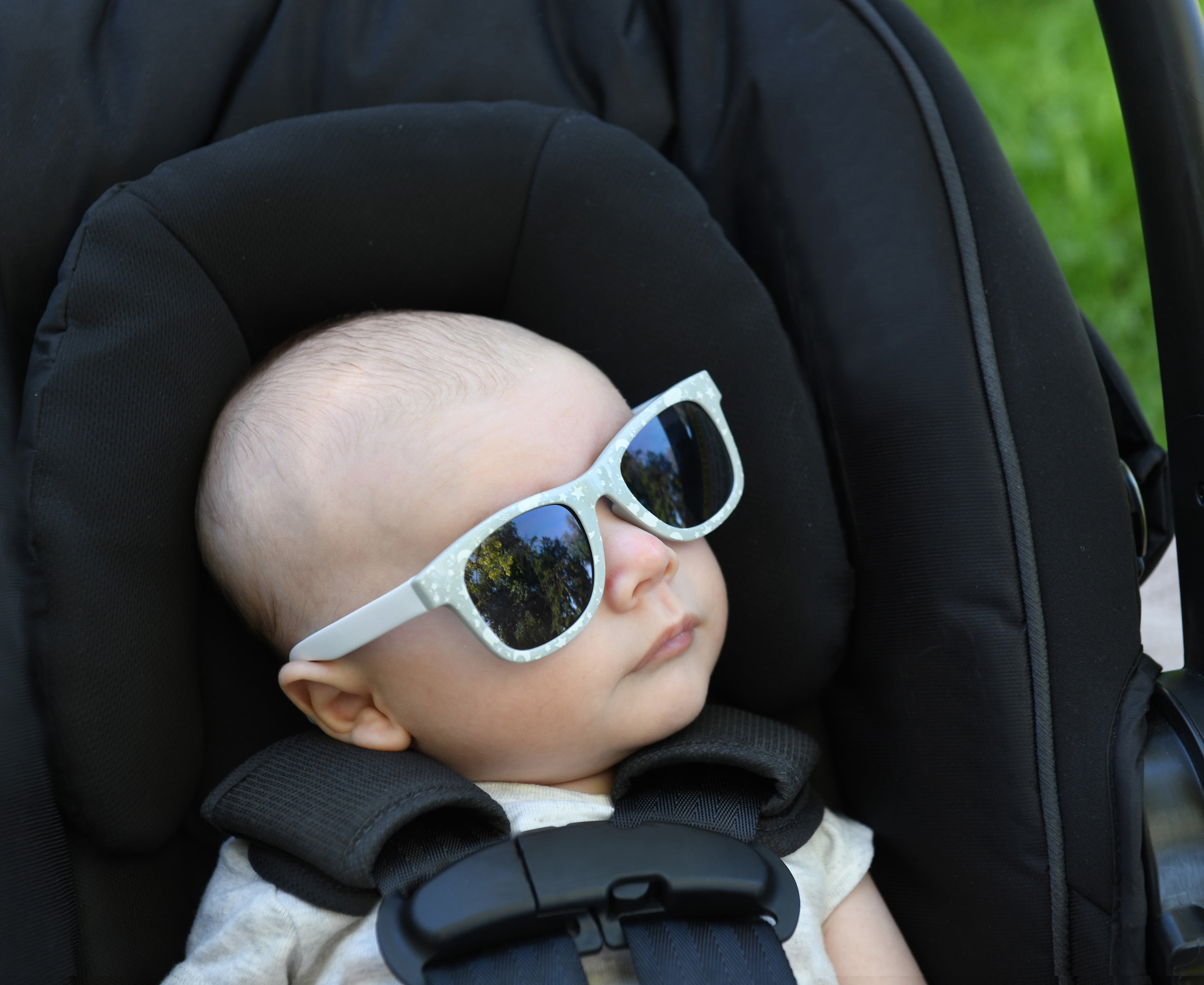 Goldbug Striped UV Protection Infant-Toddler Classic Sunglasses, Multi-Color