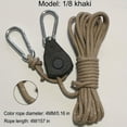 thumbnail image 1 of 1pc 4MM Reflective Tent Rope, Adjustable Pulley Adjustable Buckle, Windproof Rope For Outdoor Camping Tent, 1 of 5