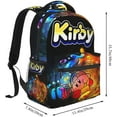 thumbnail image 2 of Cartoon KirBy Backpack KirBy Casual Daypacks Wear- Resistant Travel Bags Laptop Bag For Unisex Cute KirBy Rucksack Merch Gifts,Style-1, 2 of 5