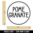 thumbnail image 2 of Pomegranate Flavor Scent Rounded Text Self-Inking Rubber Stamp Ink Stamper - Green Ink - Medium 1 Inch, 2 of 7