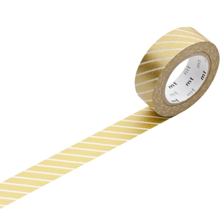 MT Patterns Washi Paper Masking Tape, 3/5 x 33', Dot S Gold (MT01D151)