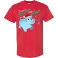 thumbnail image 3 of Inktastic I Want a Hippopotamus for Christmas Hippo in Santa Hat T-Shirt, 3 of 5