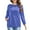 Royal Blue, variant on JYLFC Women Casual Long Sleeve Shirts with Pockets Crew Neck Sweatshirt with Pockets Loose Soft Lightweight Tunic Tops Black XL