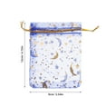 thumbnail image 2 of OULII 50Set Star Moon Shape Organza Jewelry Candy Bags For Packaging And Storage Pouch, 2 of 7