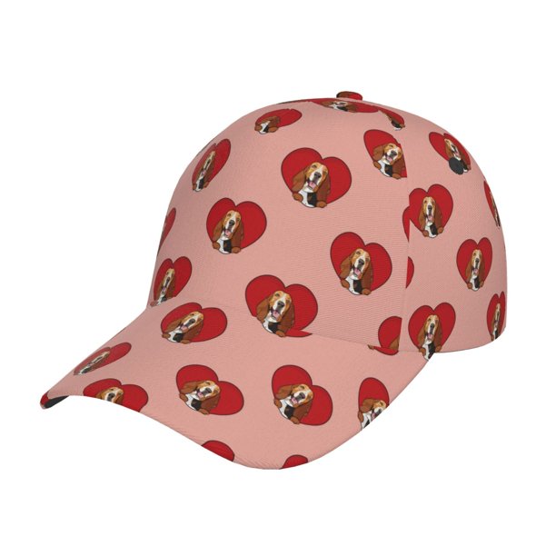 Balery Basset hound dog with paw Gorra de béisbol de tamaño ajustable para correr, entrenar y actividades al aire libre. Gorra de papá para todas las estaciones.