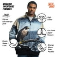 thumbnail image 3 of Men's Women's Sweater Jacket Full Zip Fleece Falcon Wildlife Sweatshirt Wildkind, 3 of 7